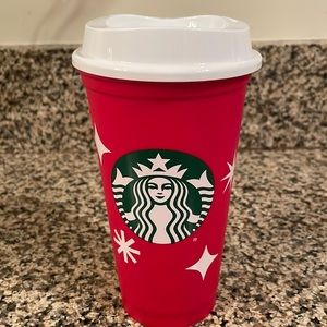 Starbucks drinking PLASTIC drinking glass NEW!!